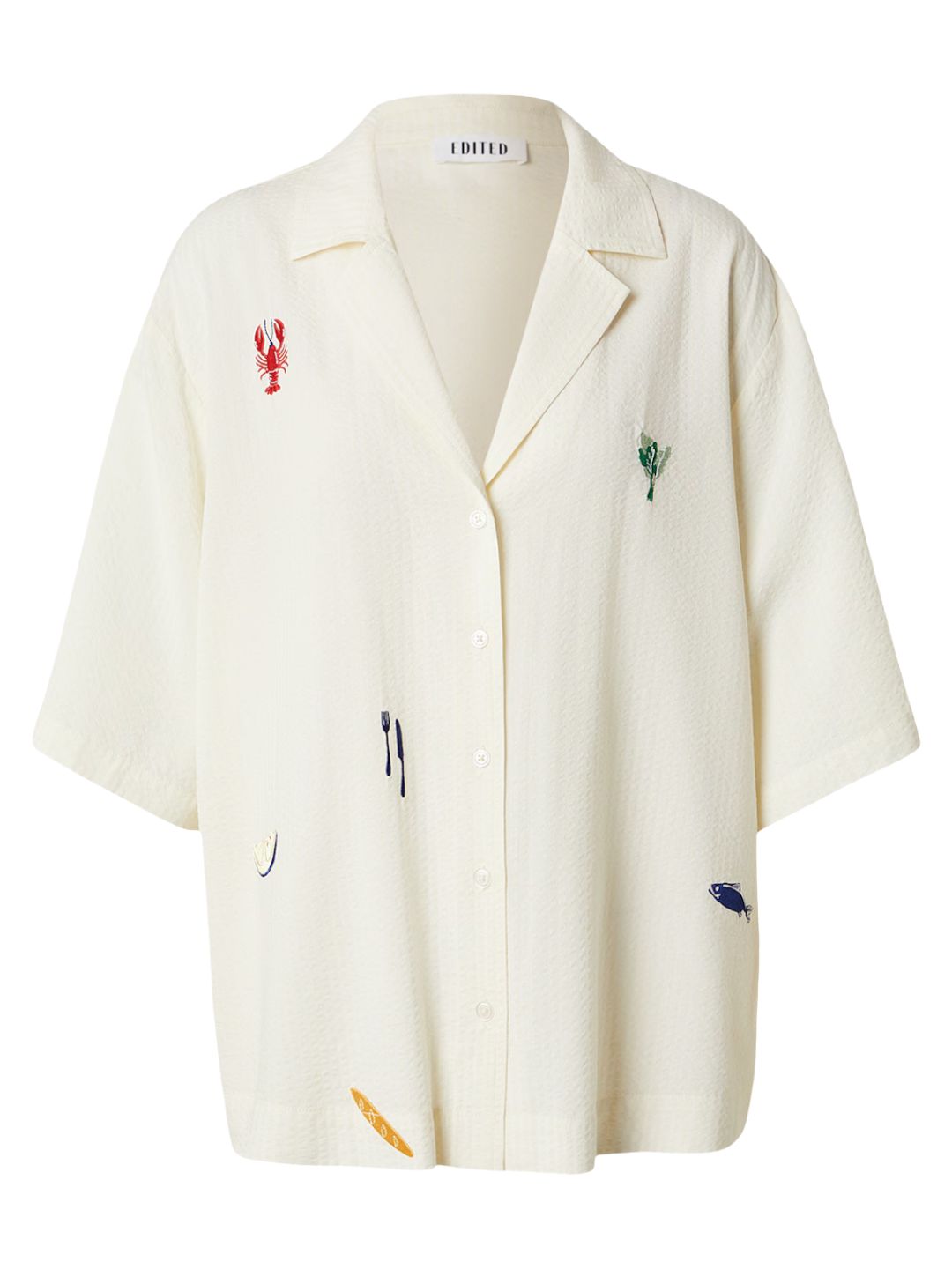 EDITED Hollly Blouse Papyrus + Embroidery