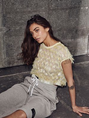 Haute L'Amitie Limone Crop Top Pale Yellow
