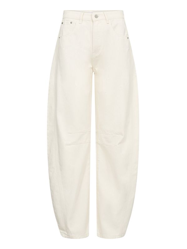 Haute L'Amitie Drew Barrel Panel Jeans White