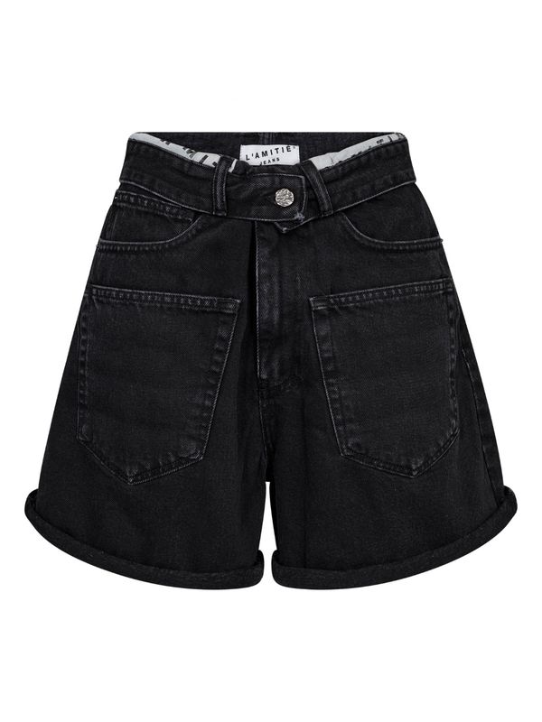 Haute L'Amitie Flip Waist Shorts Black