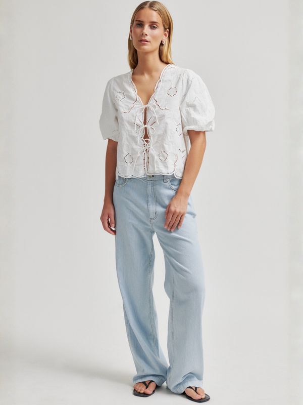 Second Female Marseilles Jeans Light Blue Stripe