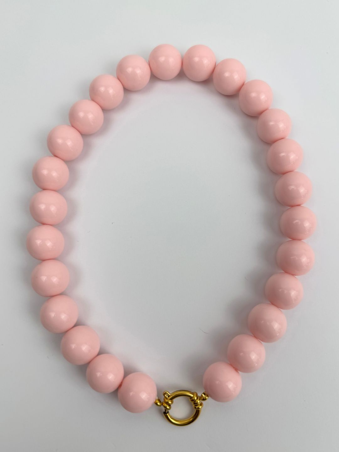 BY DOUS Ketting Chunky Light Pink 18mm