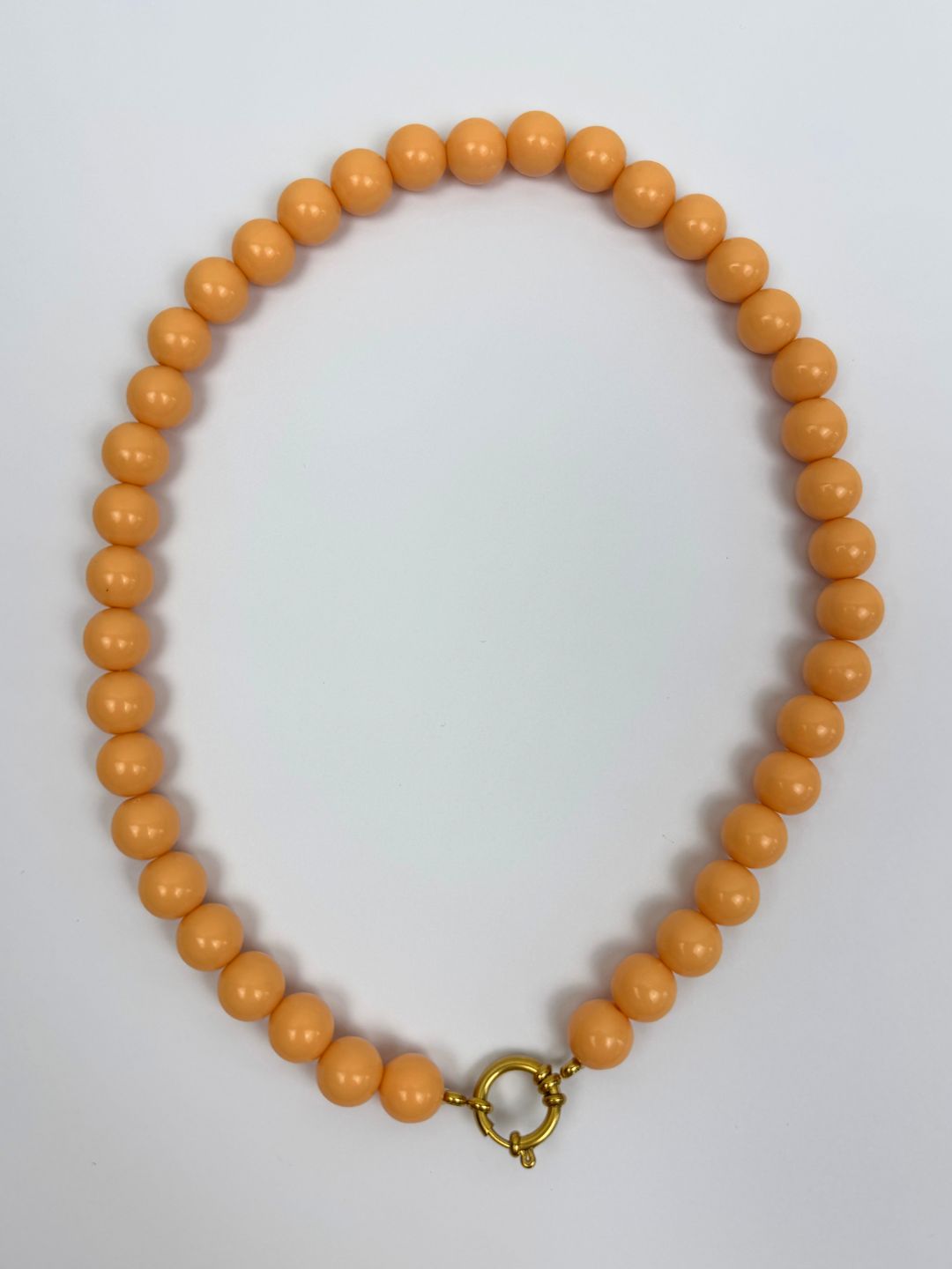 BY DOUS Ketting Bold Pastel Orange 12mm