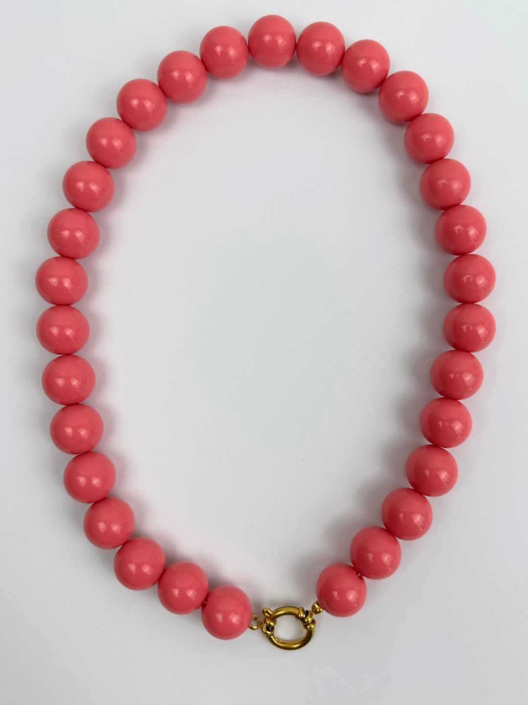 BY DOUS Ketting Chunky Shiny Pink 16mm