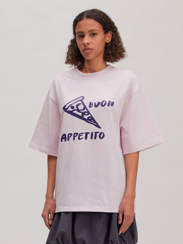 EDITED Xia T-Shirt Lilac + Print