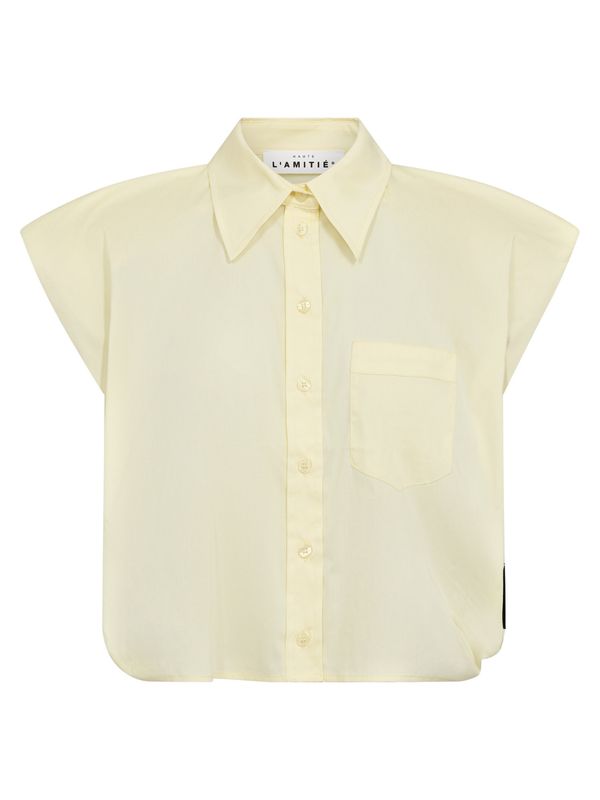 Haute L'Amitie Dinnie NS Poplin Shirt Pale Yellow
