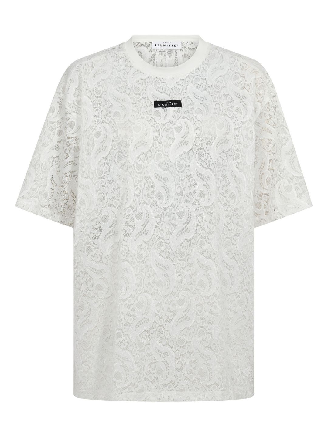 Haute L'Amitie Summer Lace Loose Tee White