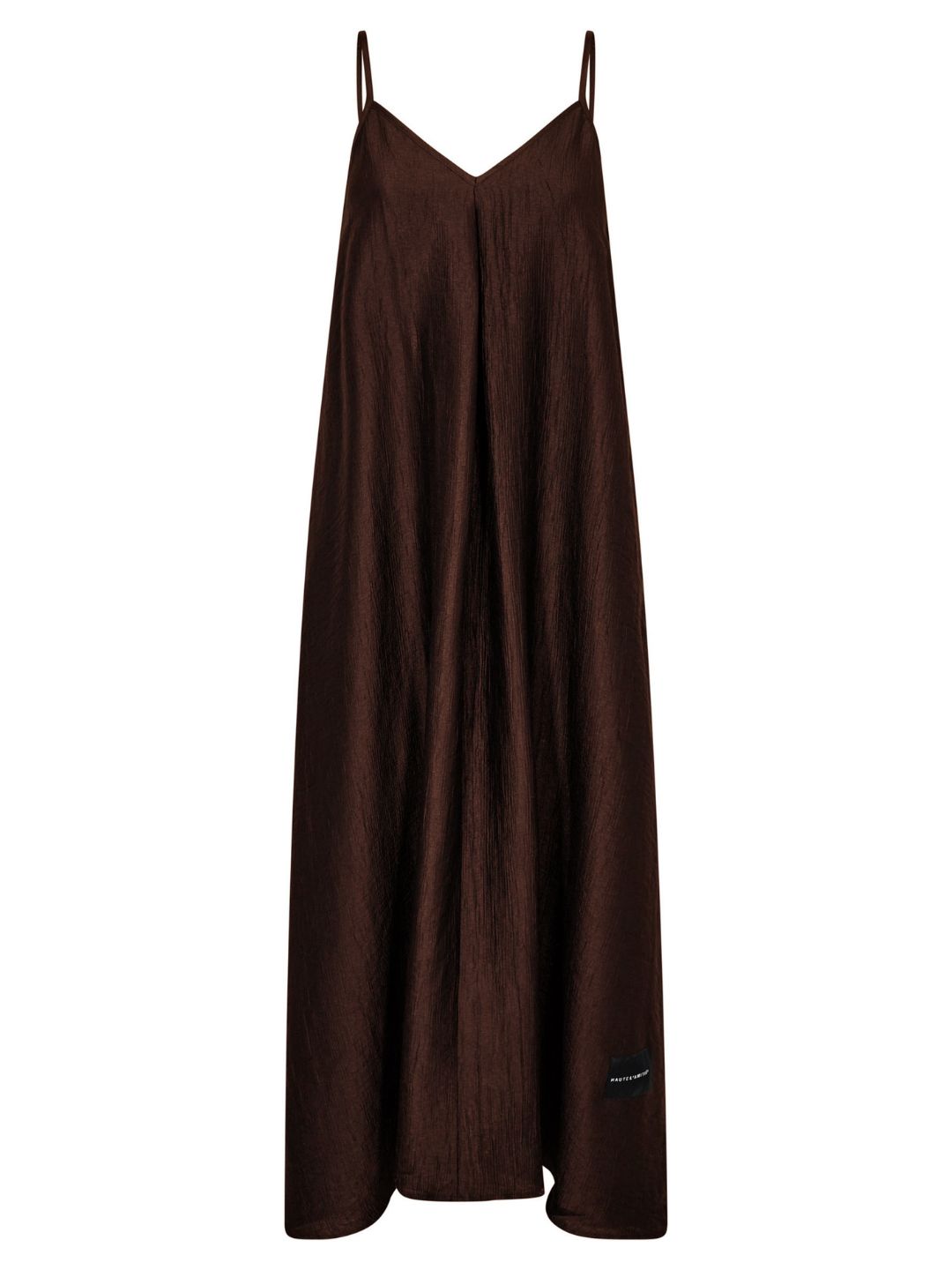 Haute L'Amitie Corsica Pleat Strap Dress Mocca