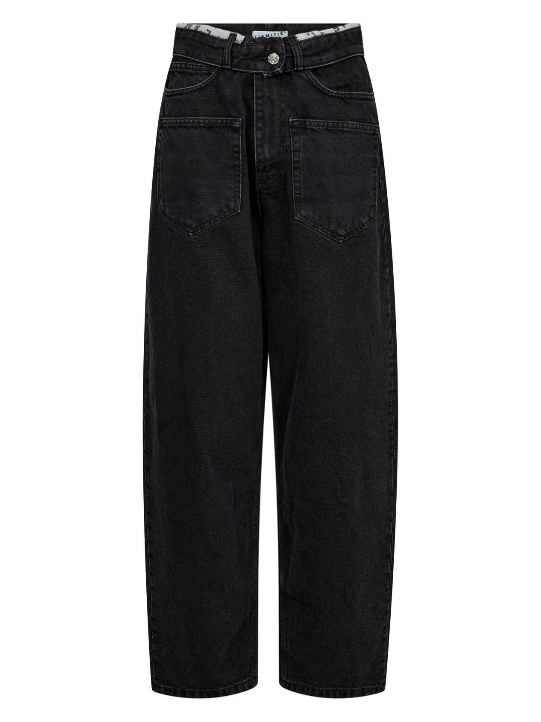 Haute L'Amitie Flip Waist Pocket Tall Jeans Black