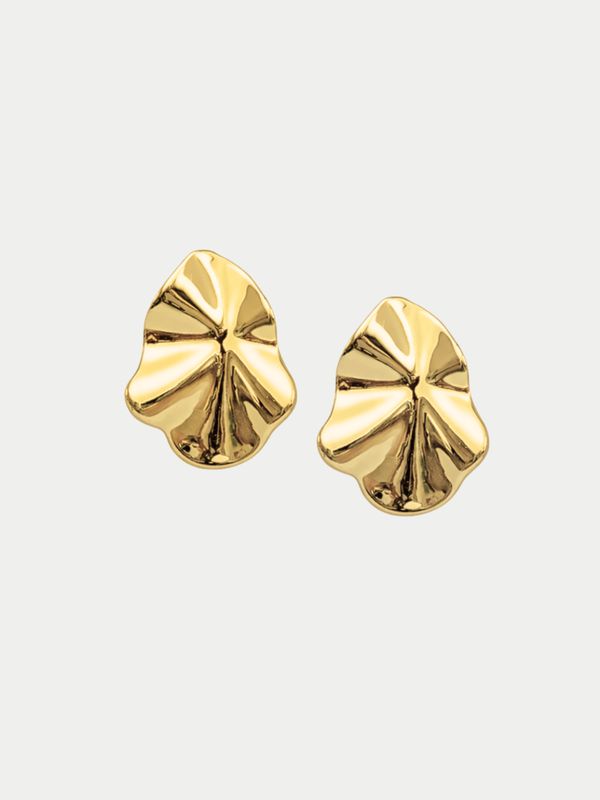 Bow19 Lip Earrings Small Gold