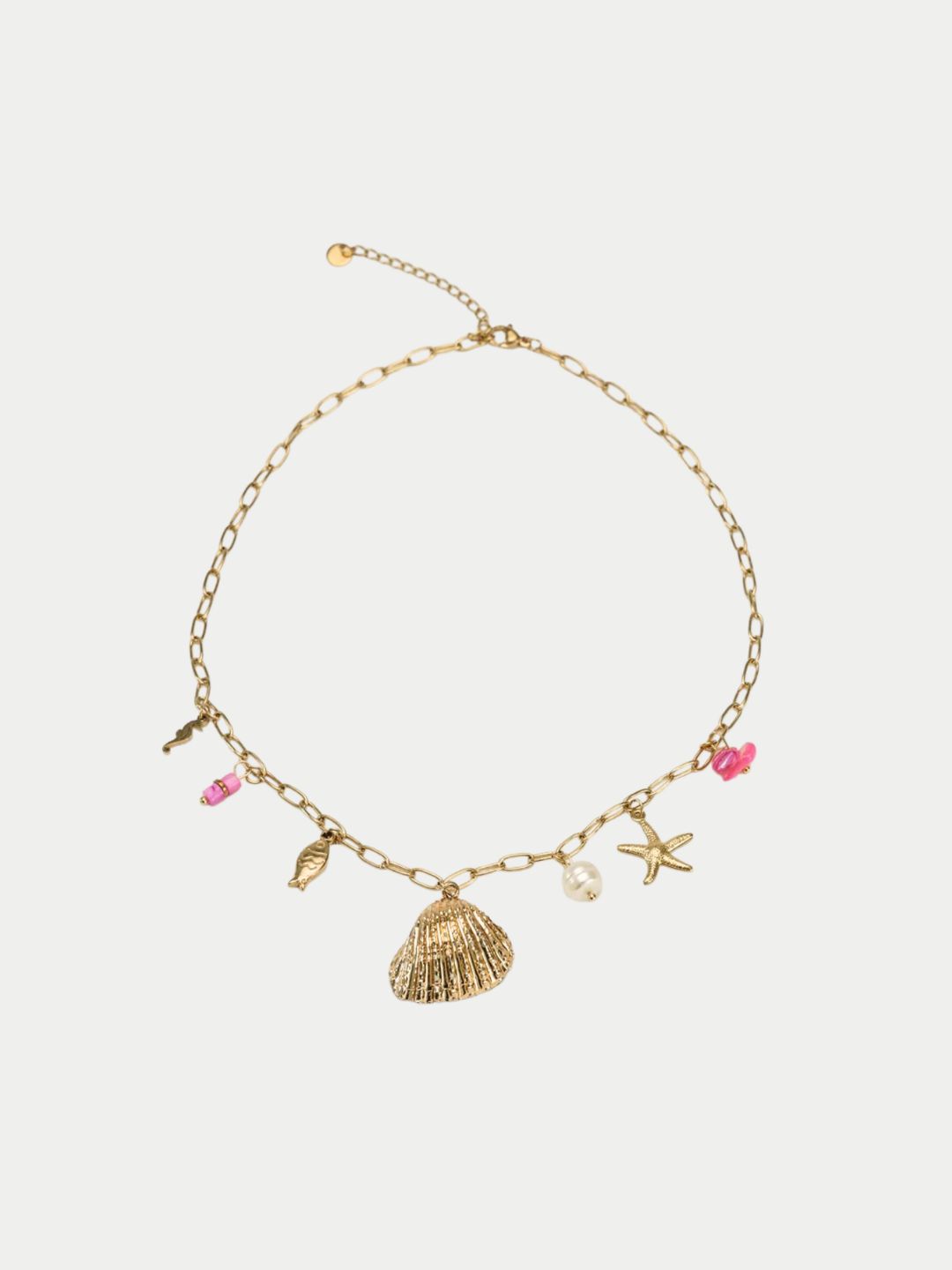 Bow19 Summer Charm Necklace Gold