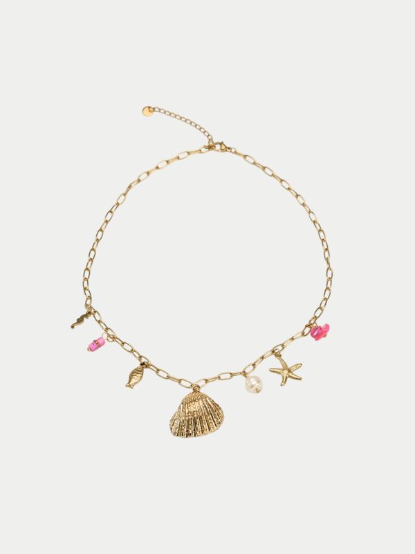 Bow19 Summer Charm Necklace Gold