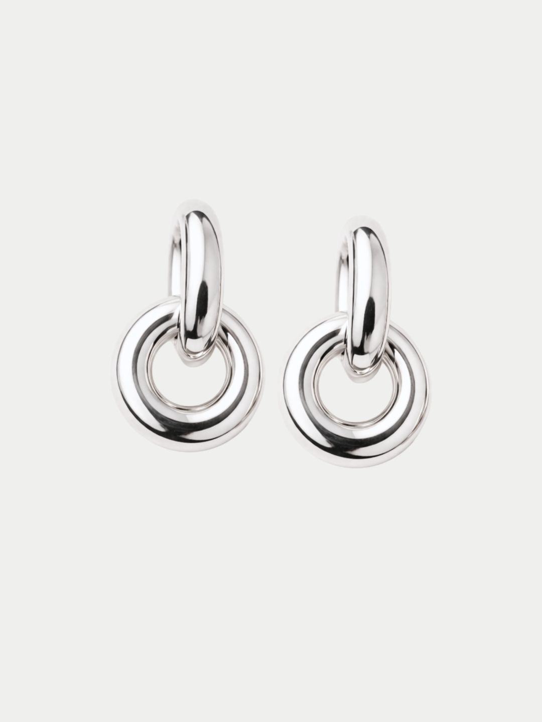 Bow19 Silver Knot Earrings