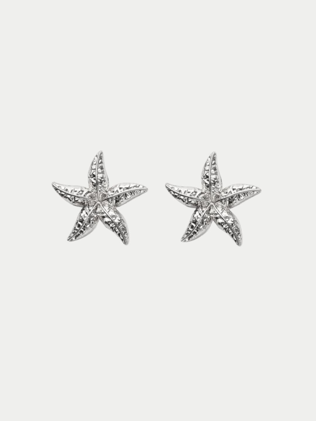 Bow19 Starfish Earrings Silver
