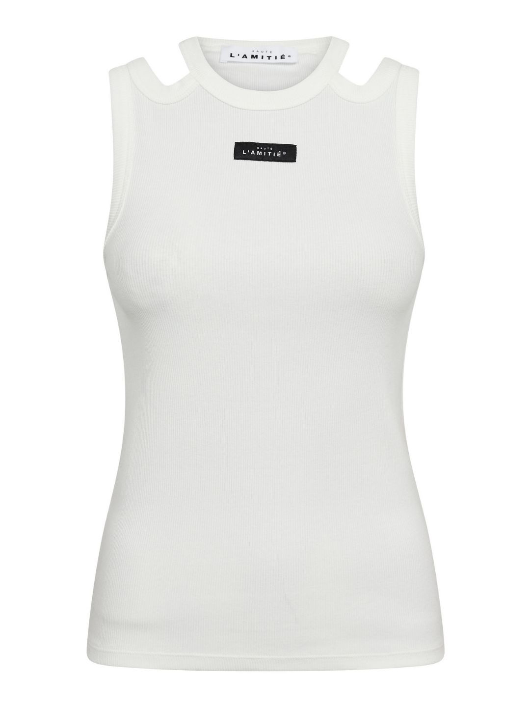 Haute L'Amitie Sema Open Shoulder Tank Top Off White