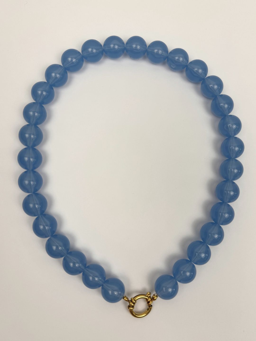 BY DOUS Ketting Chunky Bubble Blue 16mm