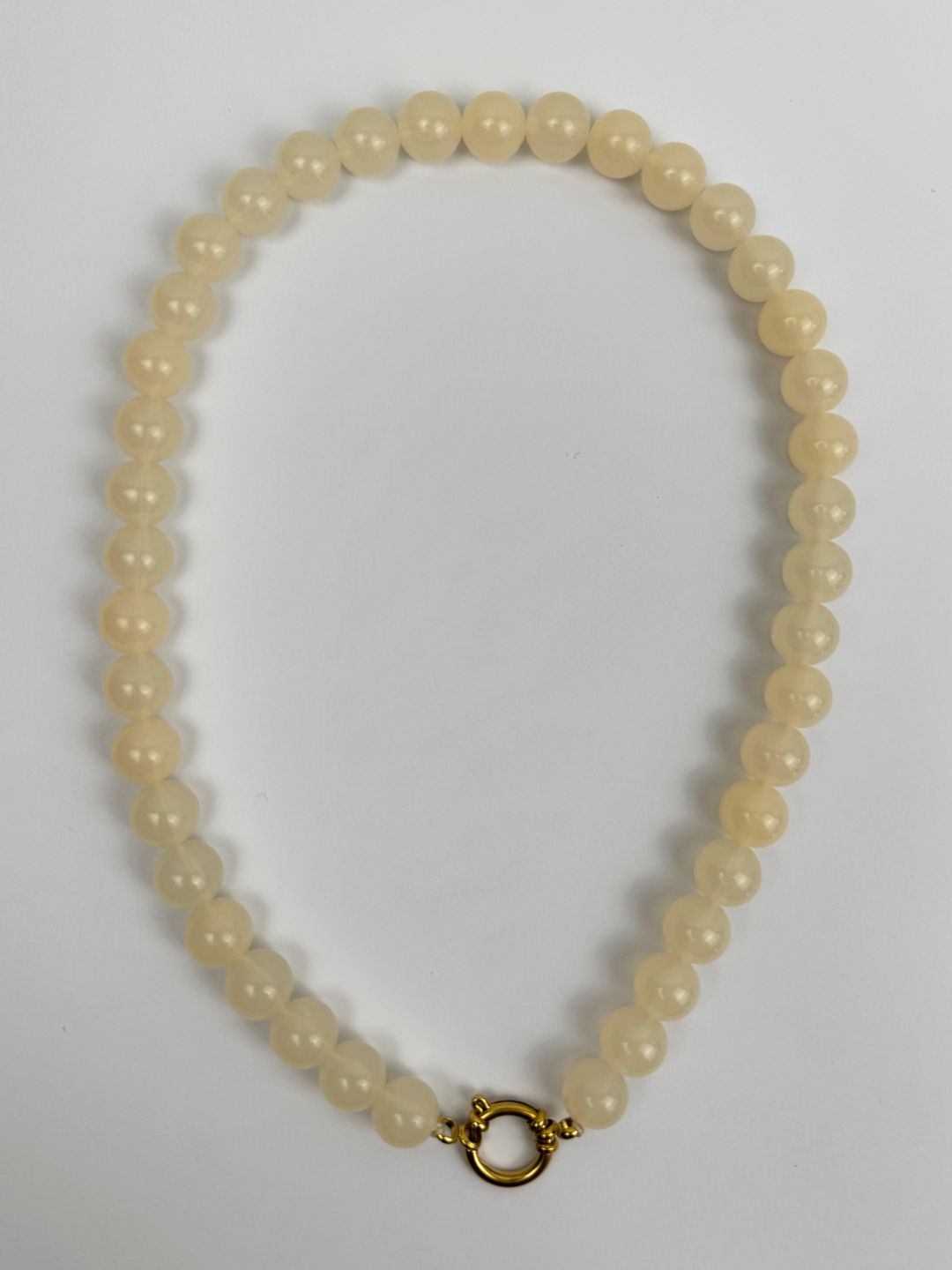 BY DOUS Ketting Bold Bubble Cream 12mm