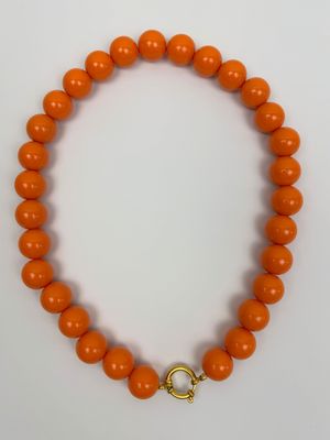 BY DOUS Ketting Chunky Bright Orange 16mm