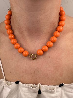 BY DOUS Ketting Chunky Bright Orange 16mm