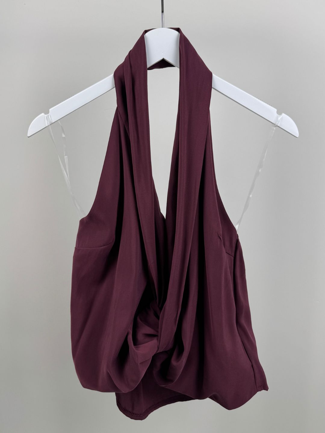 BY DOUS Halter Top Bordeaux