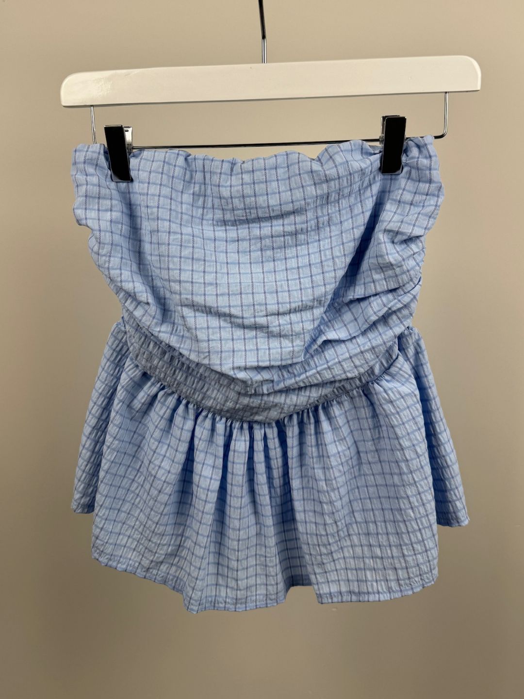 BY DOUS Strapless Top Blauw