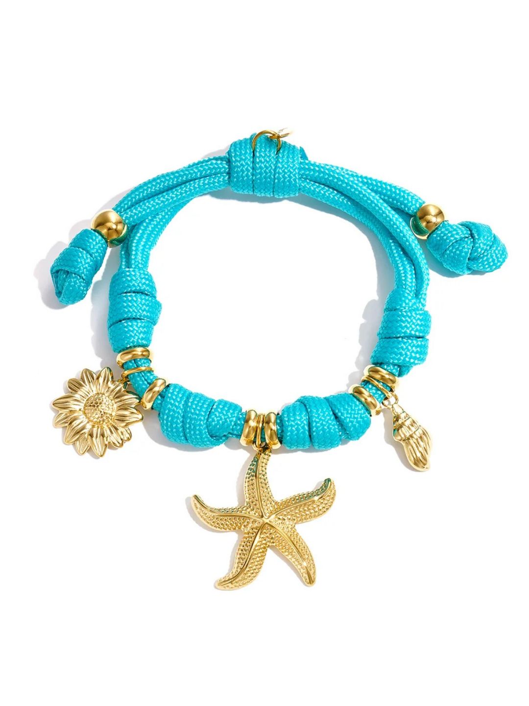 BY DOUS Armband Knots Starfish Turquoise