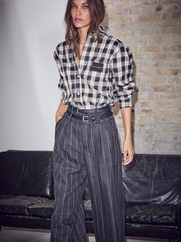 Haute L'Amitie Early Haute Check Shirt Black