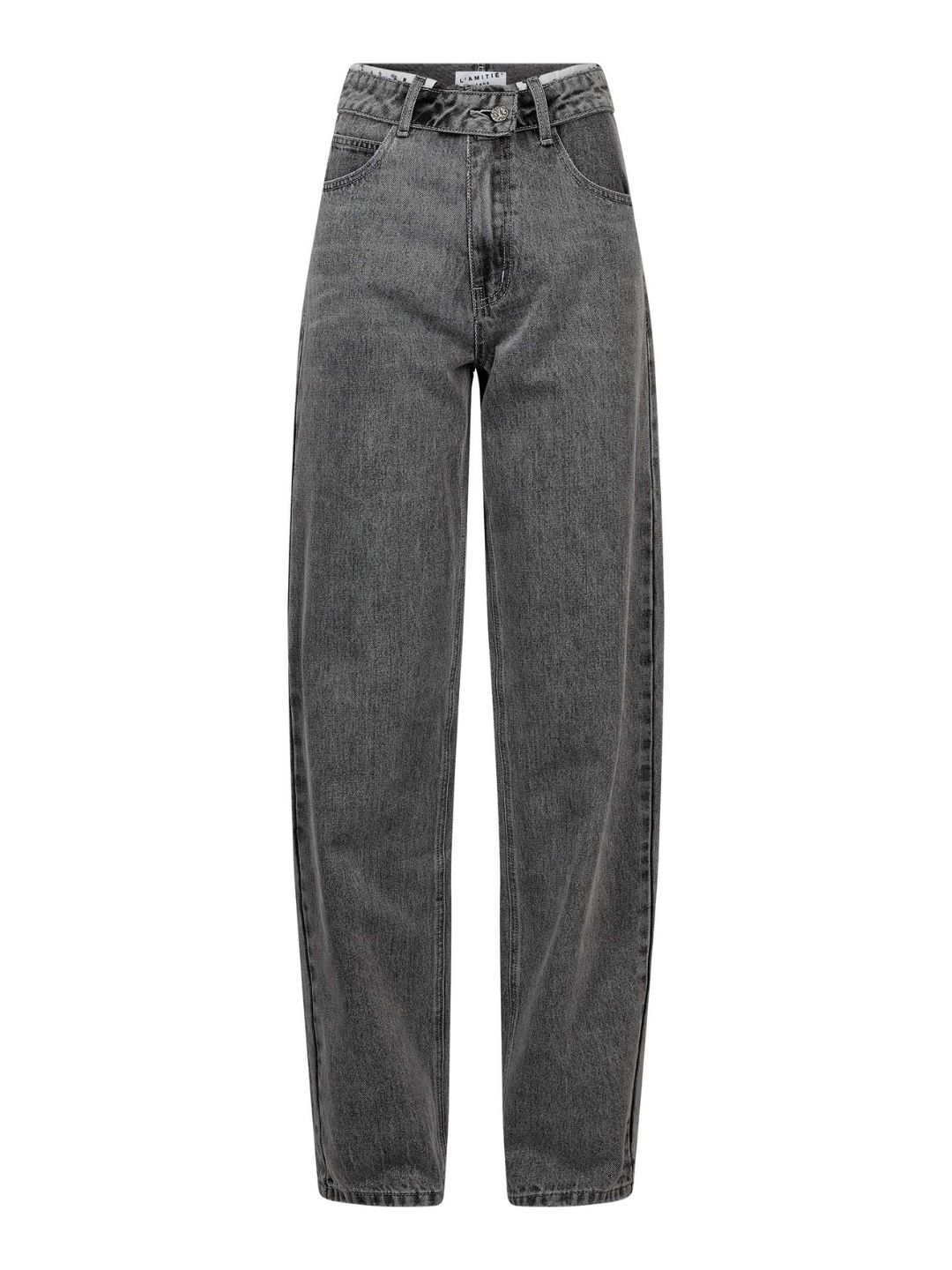 Haute L'Amitie Flip Barrel Grey Tall Jeans