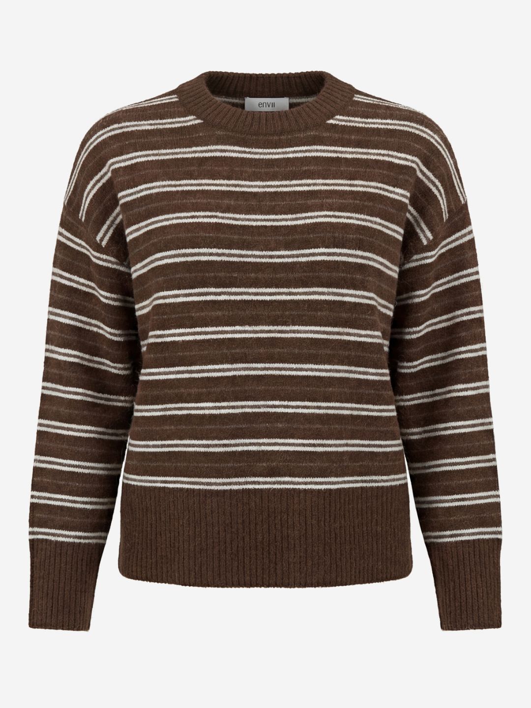 Envii ENAda LS Split Knit Pine Stripe