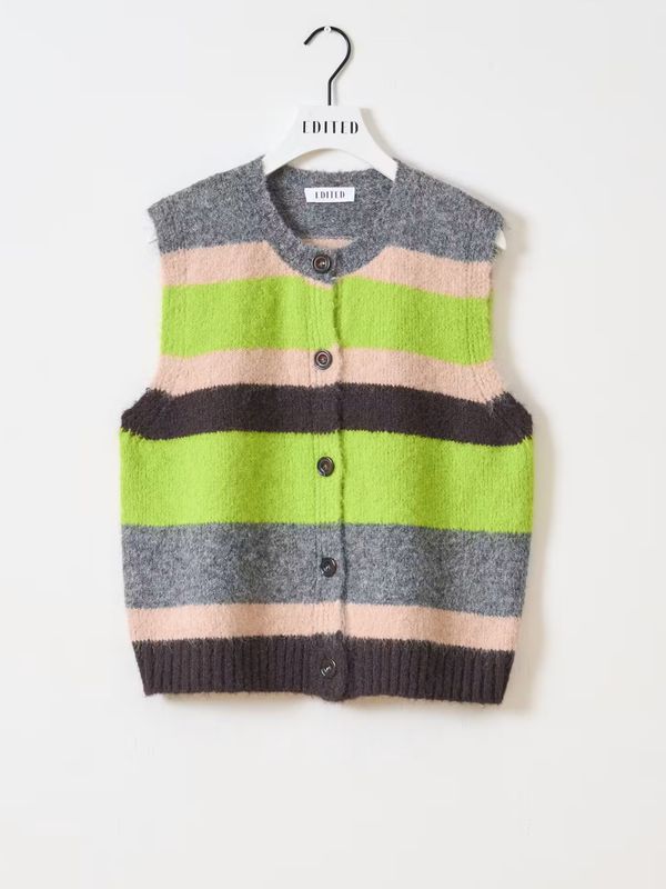 EDITED Wedeke Knit Vest Multi Stripe