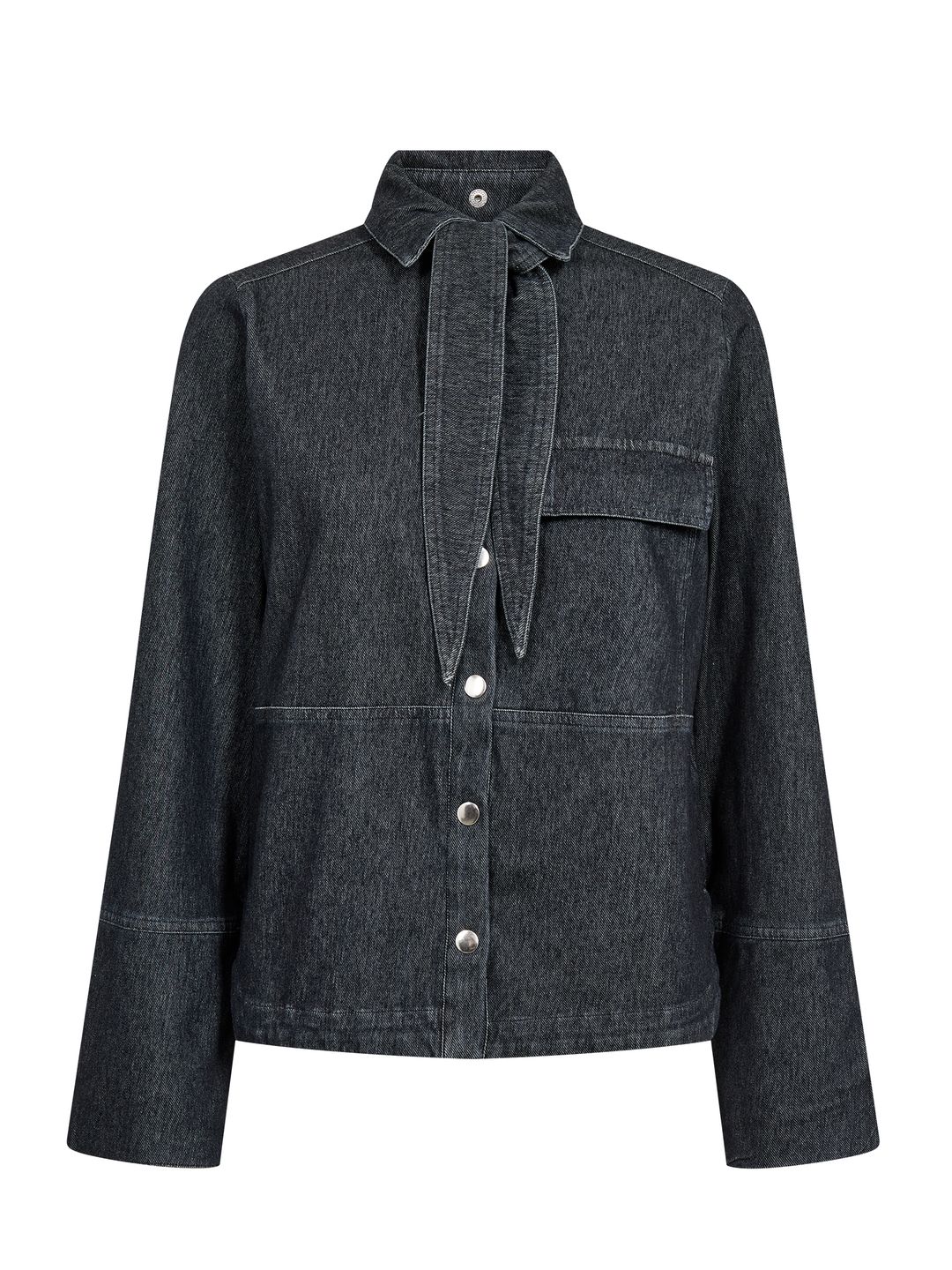 Levete Room Blouse TITUS1 Mid Blue Denim