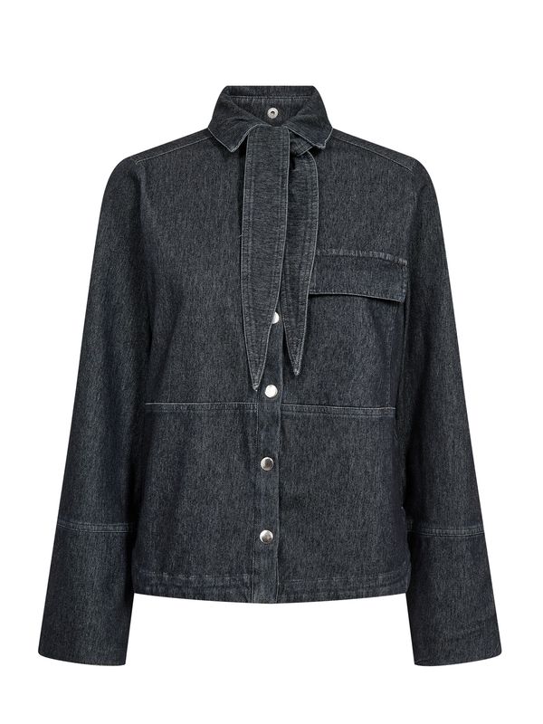 Levete Room Blouse TITUS1 Mid Blue Denim