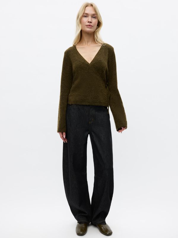 Envii ENAda LS V-N Knit Dark Olive Melange