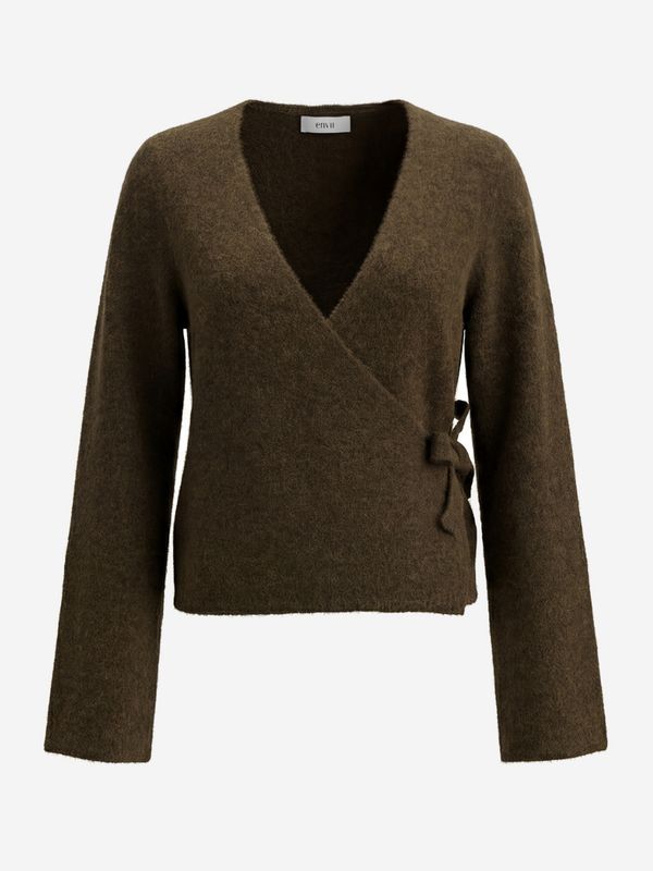 Envii ENAda LS V-N Knit Dark Olive Melange
