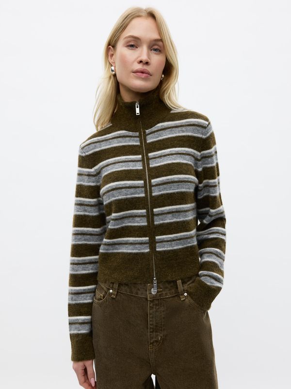 Envii ENBessie LS Cardigan Olive Stripe