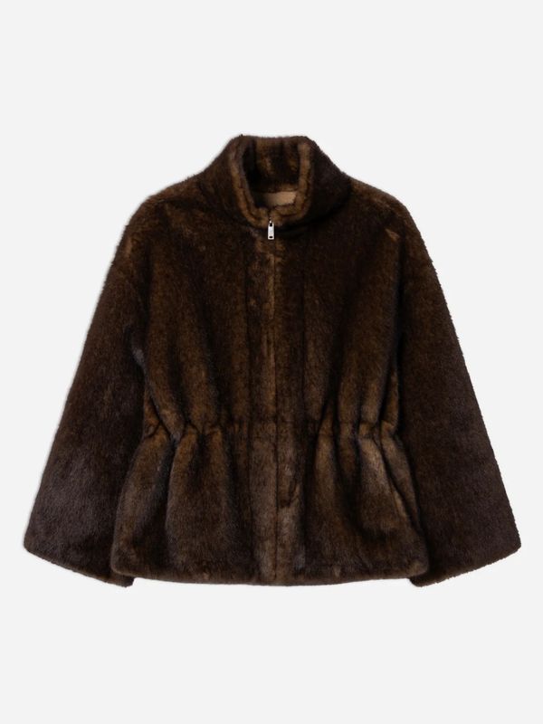 Studio AR FRANKIE Faux Mink Olive