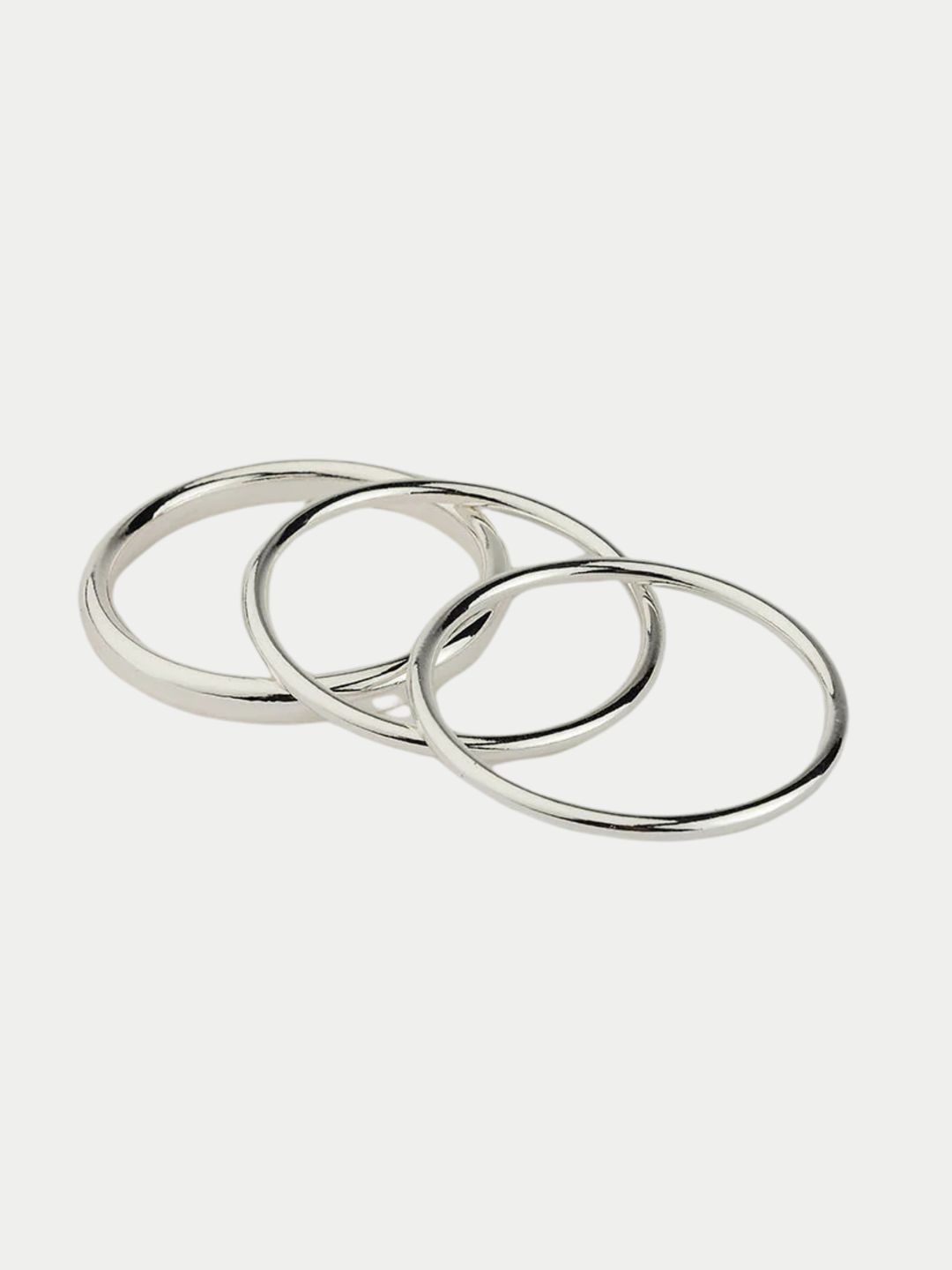Bow19 Bangle Set Silver
