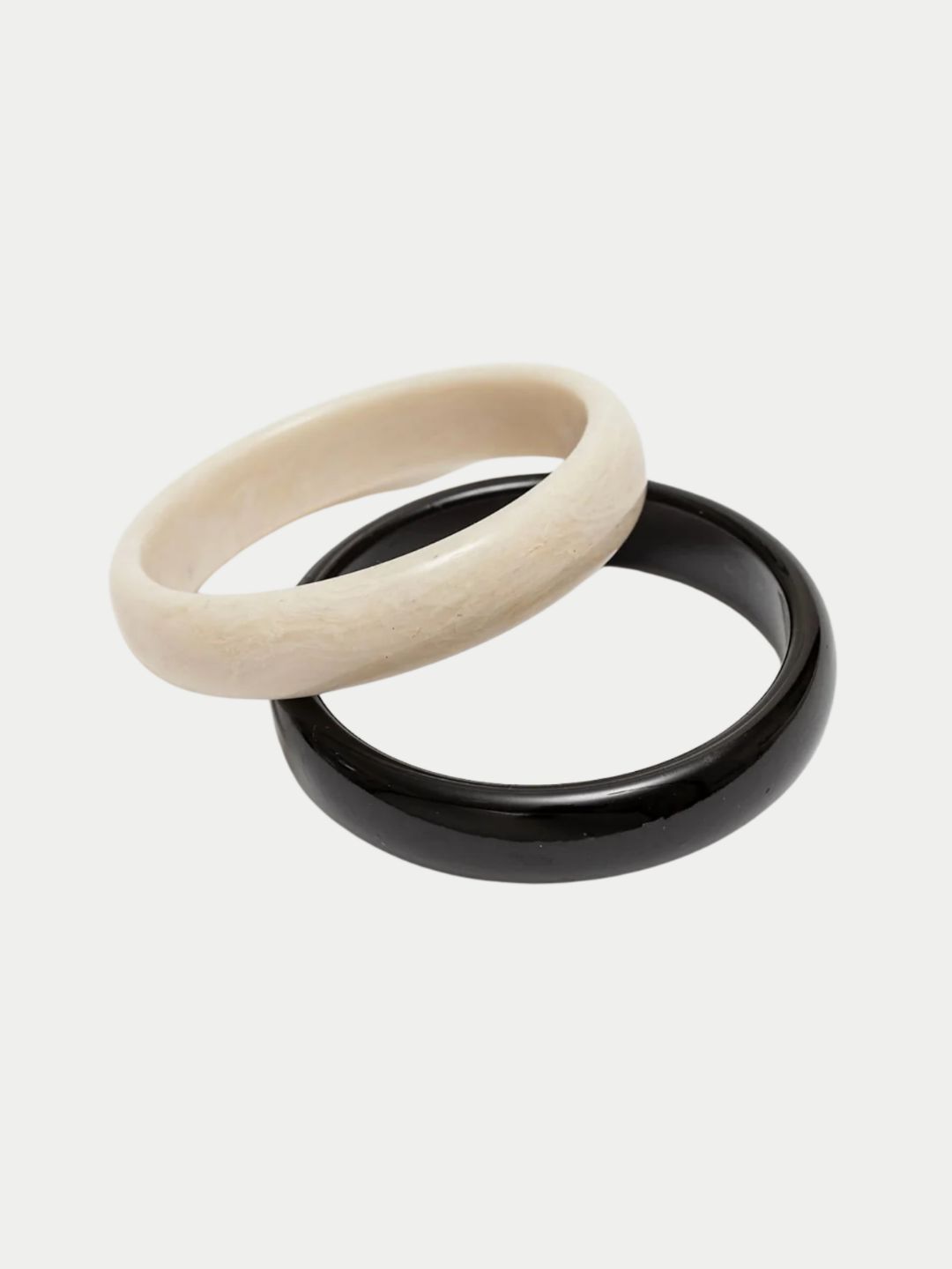 Bow19 Bangle 2 Set Black/White