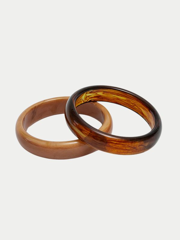 Bow19 Bangle 2 Set Terracotta/Brown