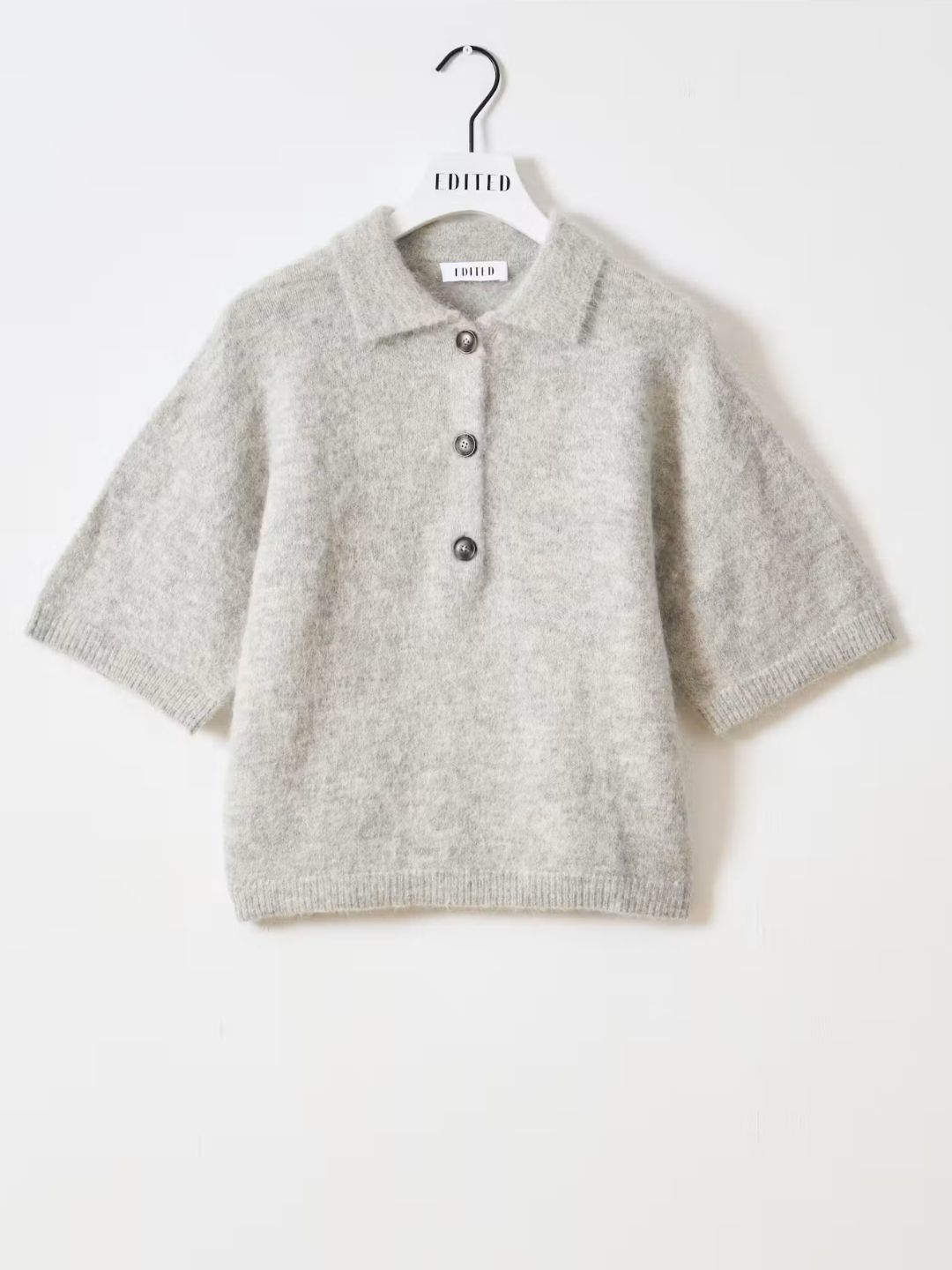 EDITED Callie Polo Shirt Light Grey