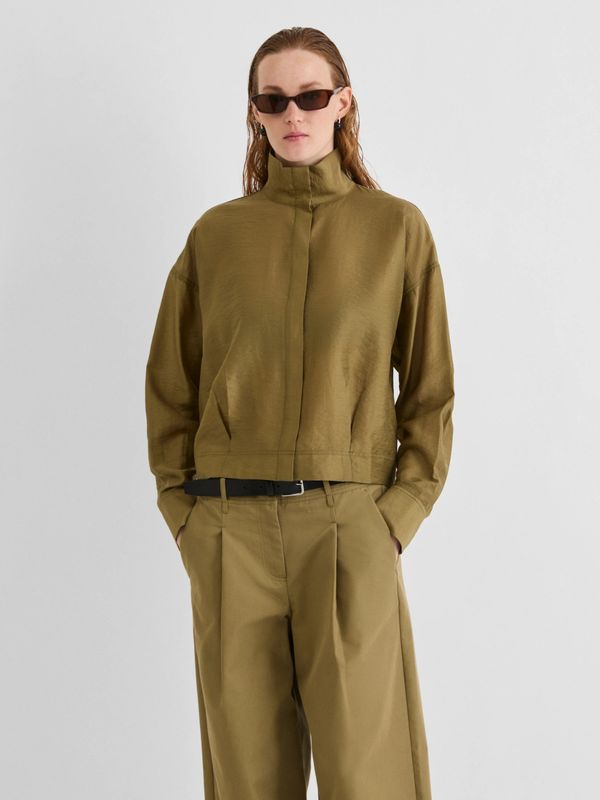 ROUGE EDIT ROUSTINA High Neck Shirt Gothic Olive