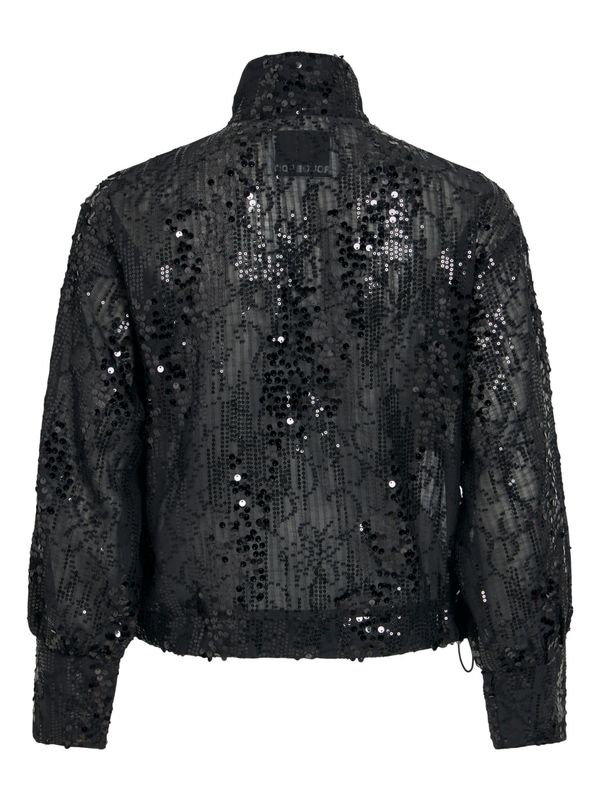 ROUGE EDIT ROUMARY High Neck Shirt Meteorite Sequins