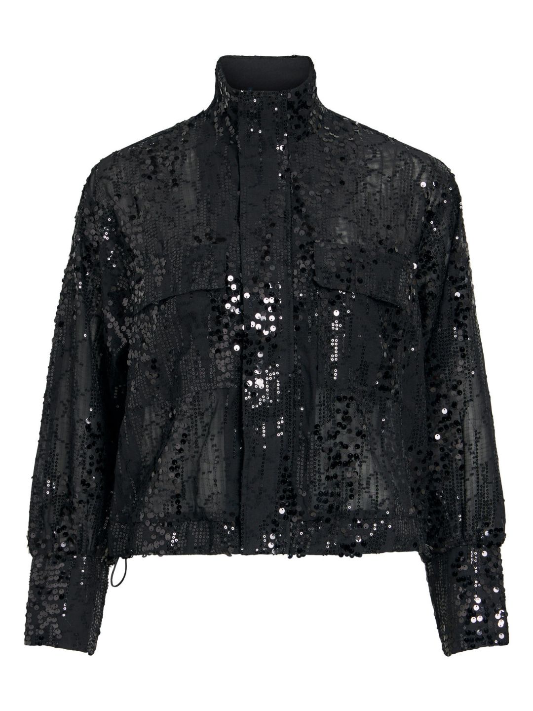 ROUGE EDIT ROUMARY High Neck Shirt Meteorite Sequins