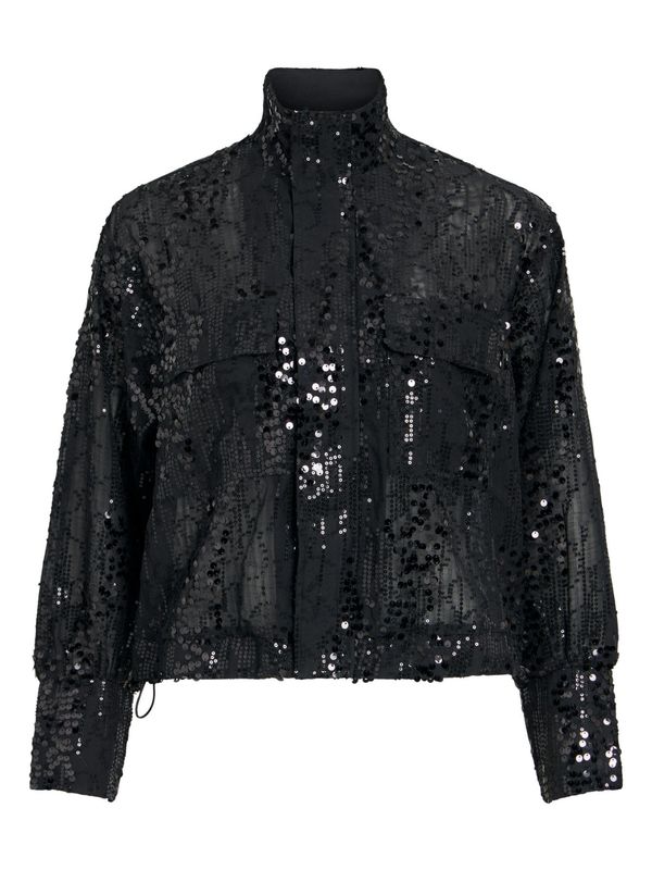 ROUGE EDIT ROUMARY High Neck Shirt Meteorite Sequins