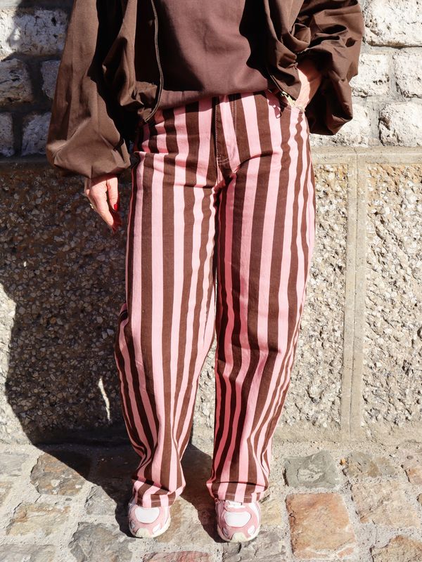 BY DOUS June Jeans Pink/Choco