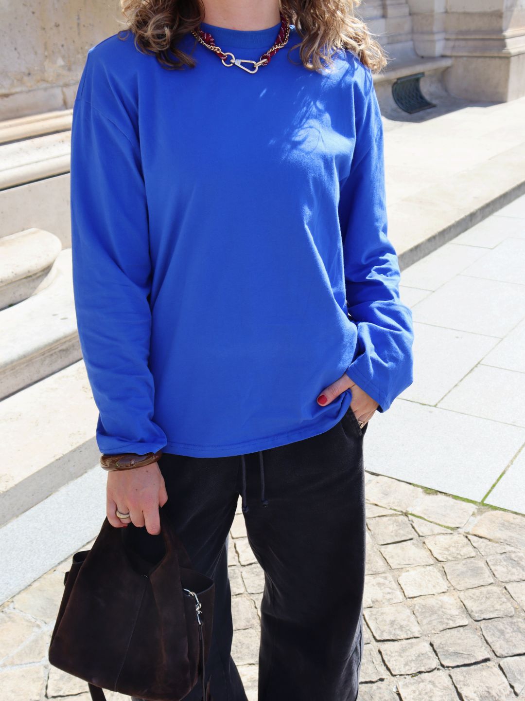 BY DOUS Billie Longsleeve Royal Blue