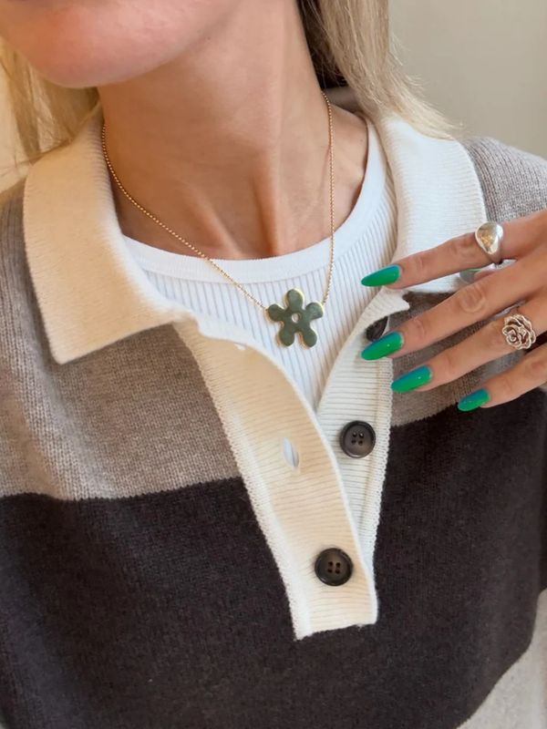 Babs The Label Golden Flower Necklace