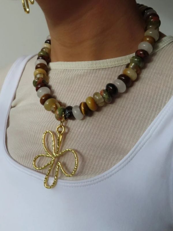 Babs The Label Autumn Stone Necklace