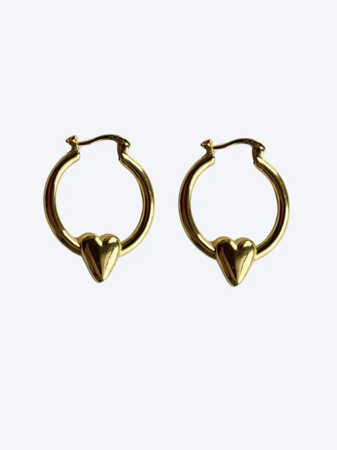 Babs The Label Heart Of Steel Earrings Gold