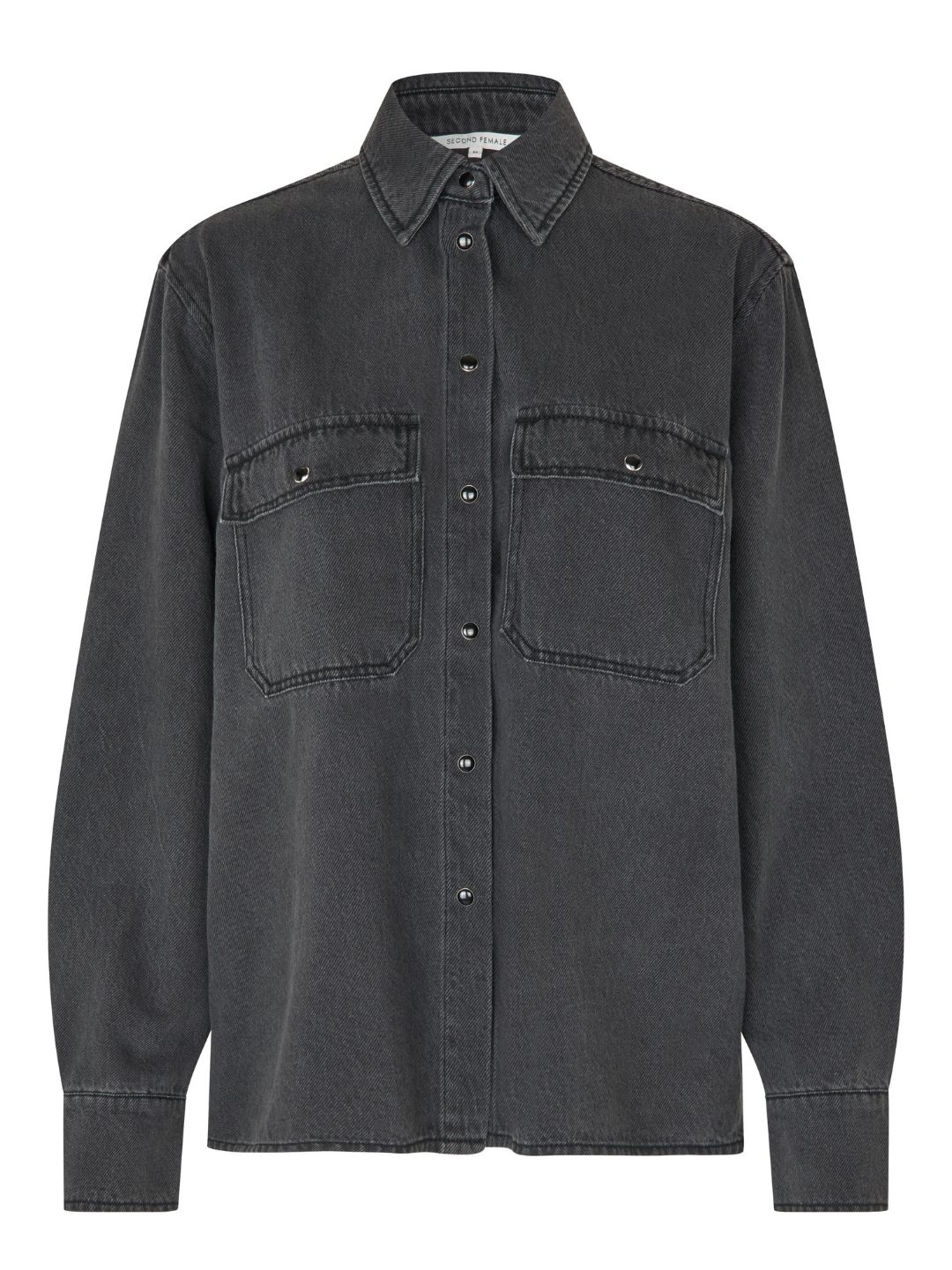 Second Female Irvana Denim Shirt Pewter